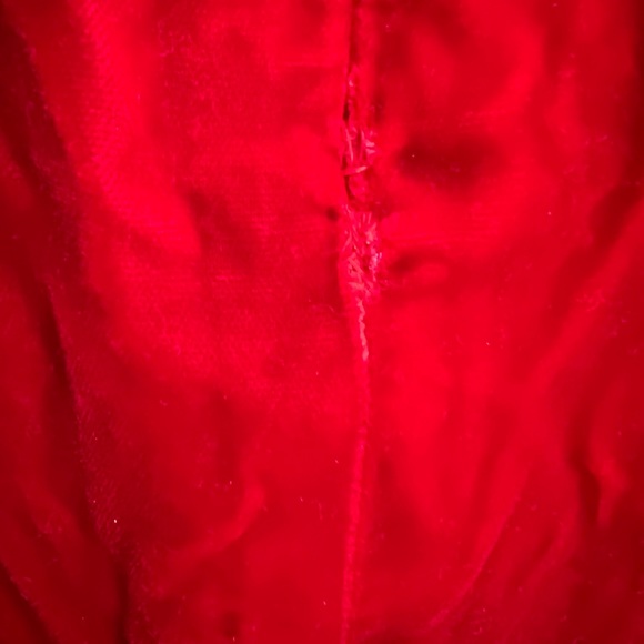 Vintage Red Velvet Skirt - Picture 11 of 11